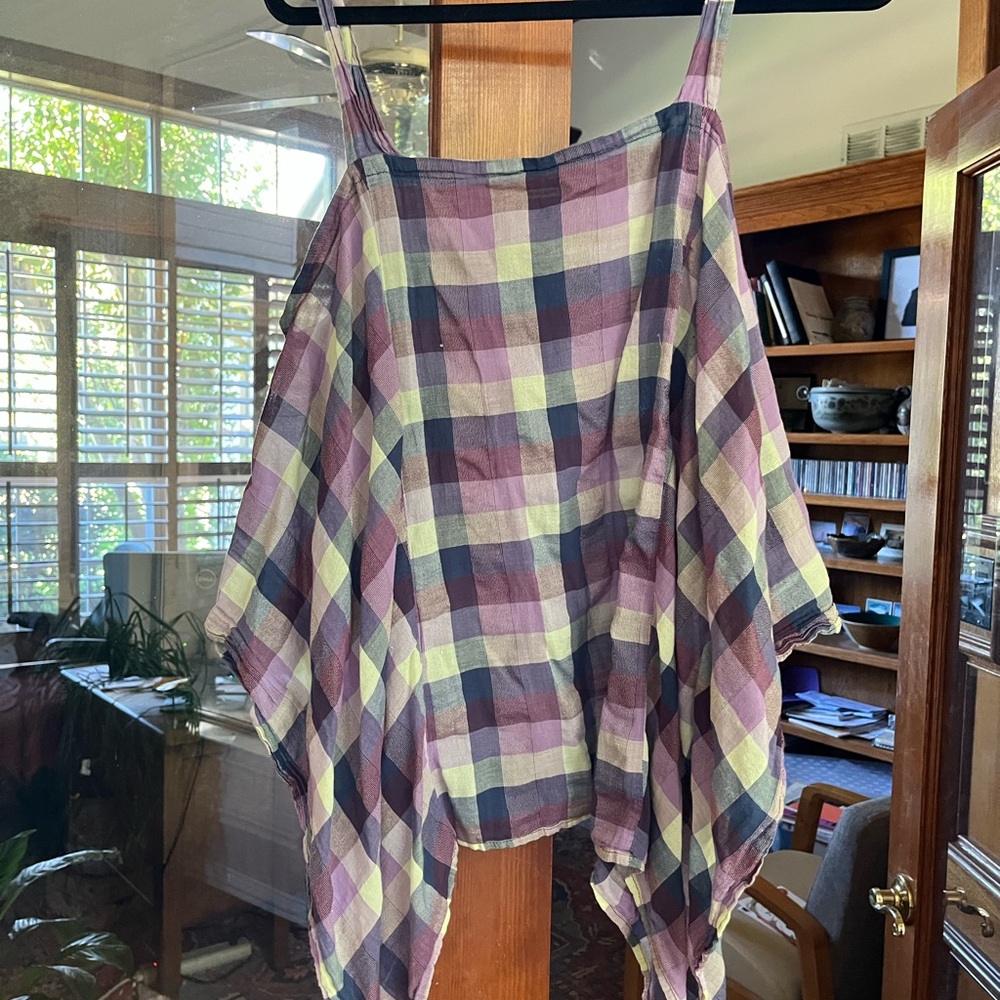 Plaid Sleeveless Top